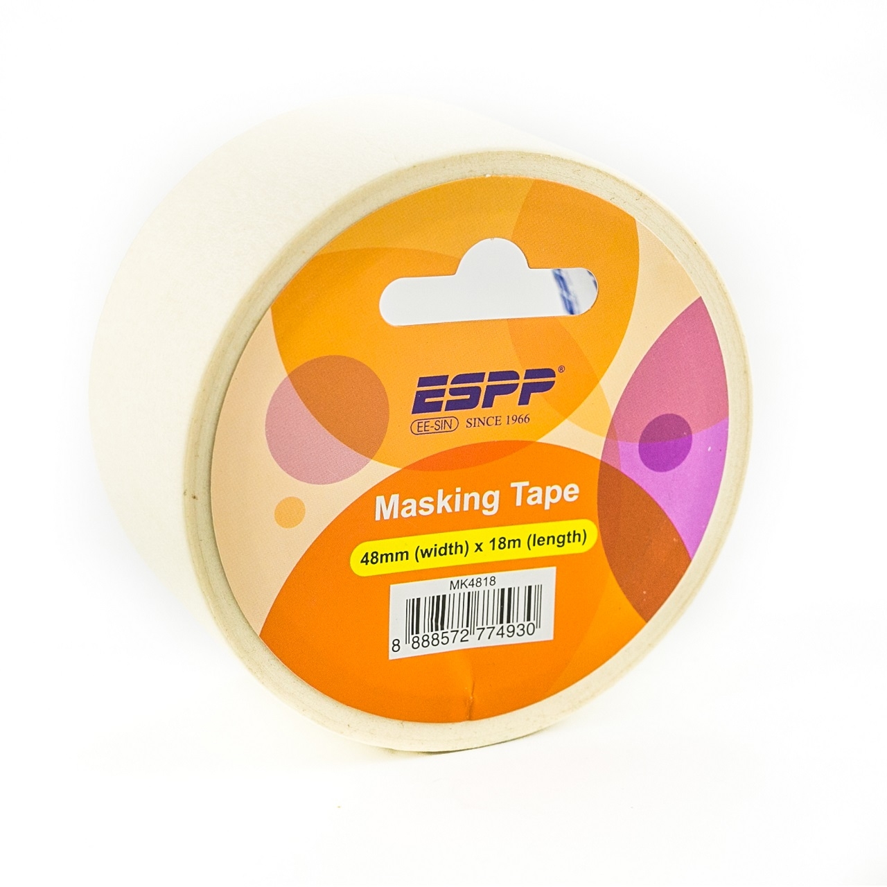ESPP 48mm x 18m White Masking Tape ESPP